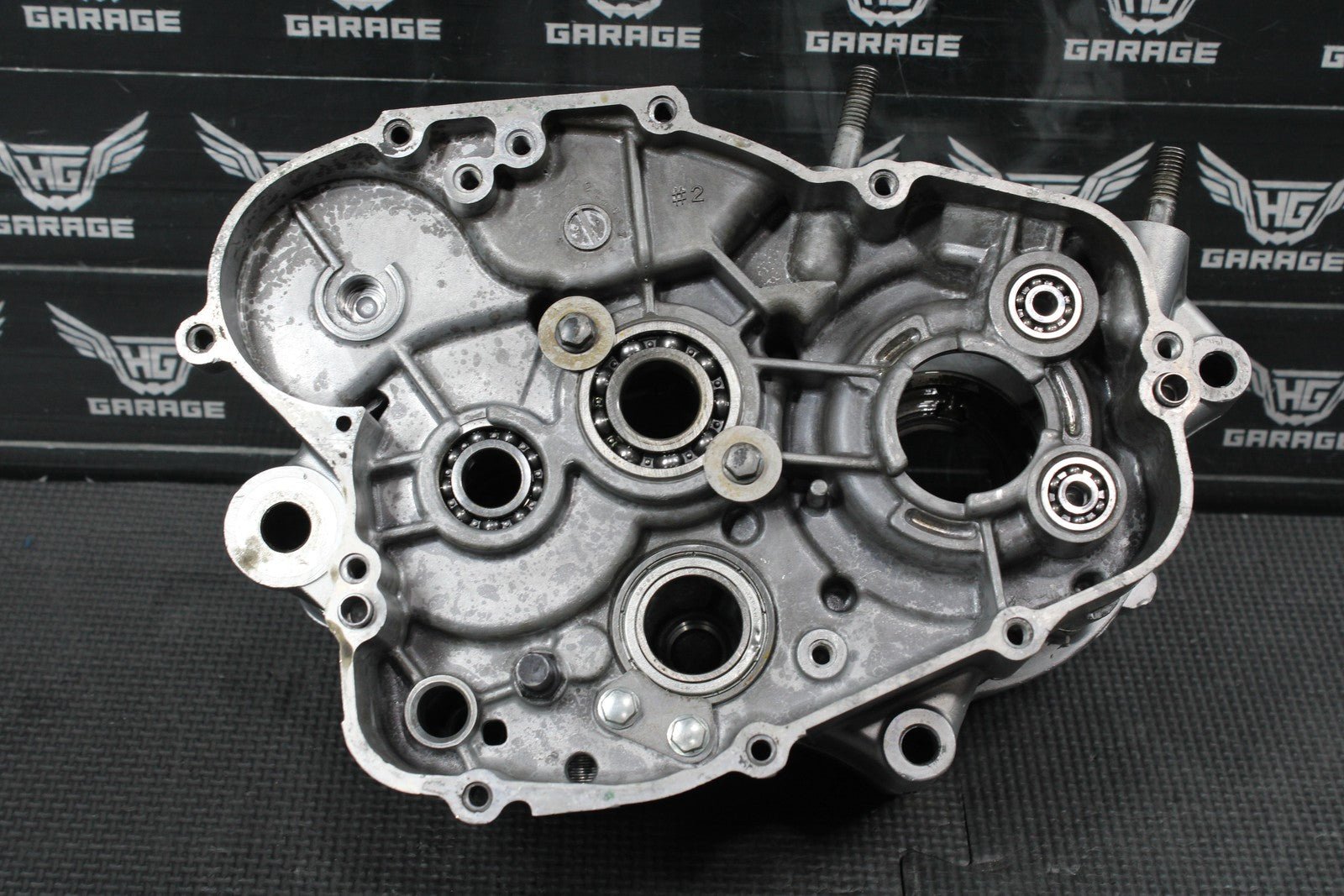 2014 KAWASAKI 08 - 22 KX100 KX85 OEM LEFT RIGHT ENGINE CRANKCASE CASES BLOCK SET - hggarage