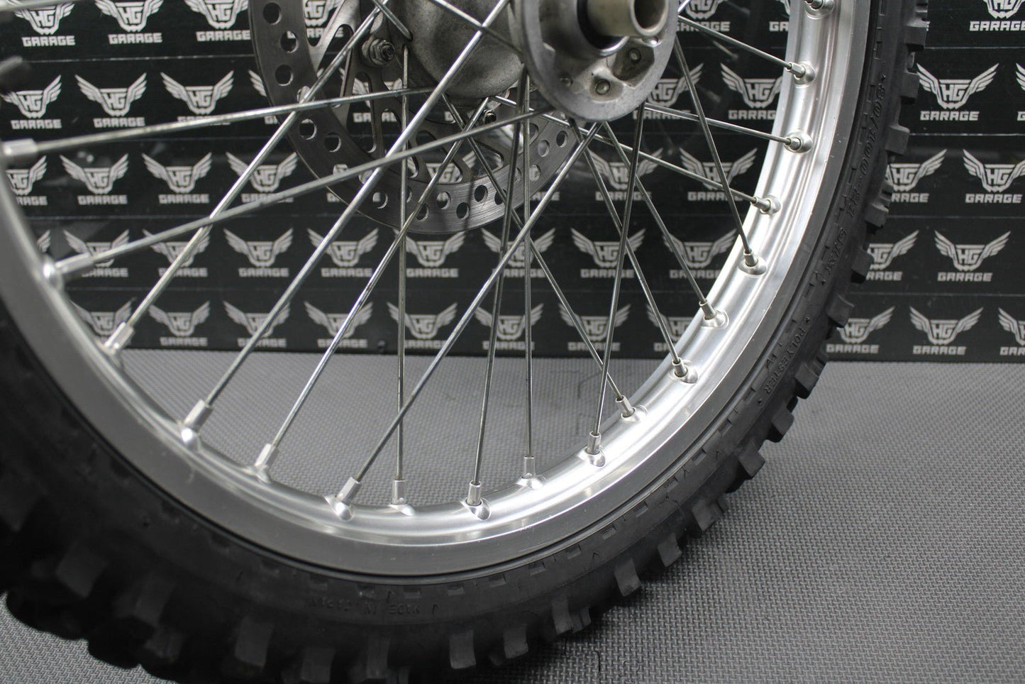2003 HONDA 01 - 07 CR250R OEM DID FRONT WHEEL RIM HUB ORIGINAL TIRE 21" NICE! - hggarage