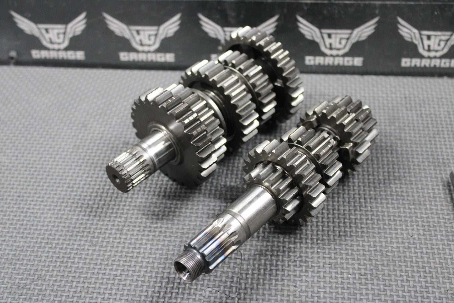 2007 KAWASAKI KX250F OEM TRANSMISSION TRANNY GEARBOX GEARS SHIFT FORKS GOOD - hggarage