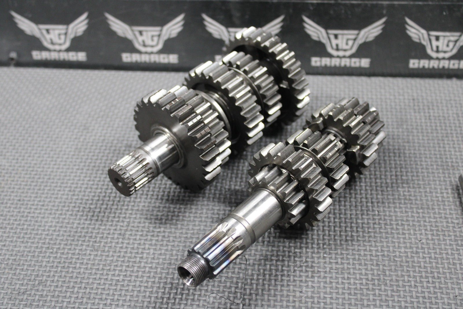 2007 KAWASAKI KX250F OEM TRANSMISSION TRANNY GEARBOX GEARS SHIFT FORKS GOOD - hggarage