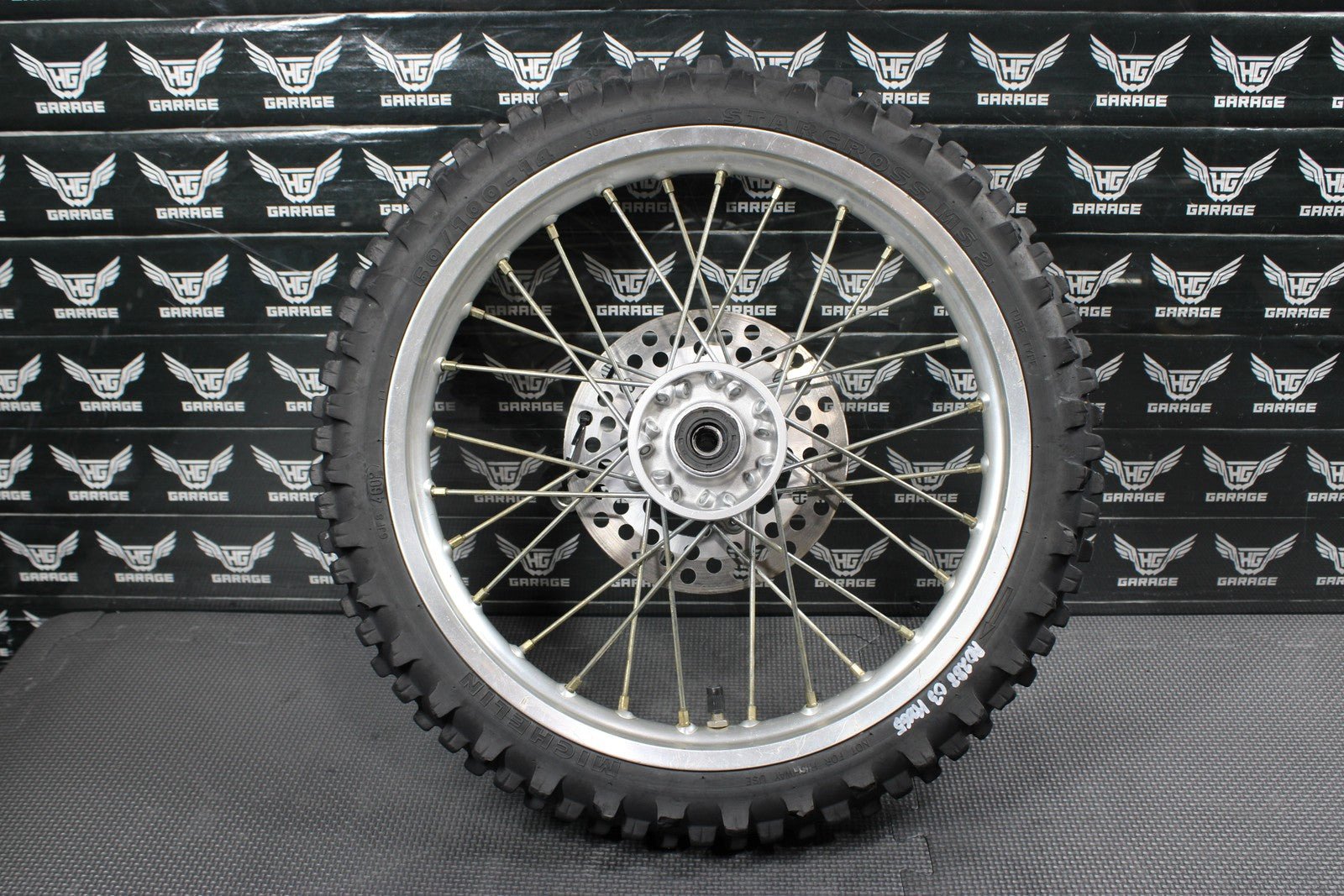 2003 KAWASAKI 00 - 09 KX65 OEM FRONT WHEEL RIM HUB TIRE 41090 - 1124 - hggarage