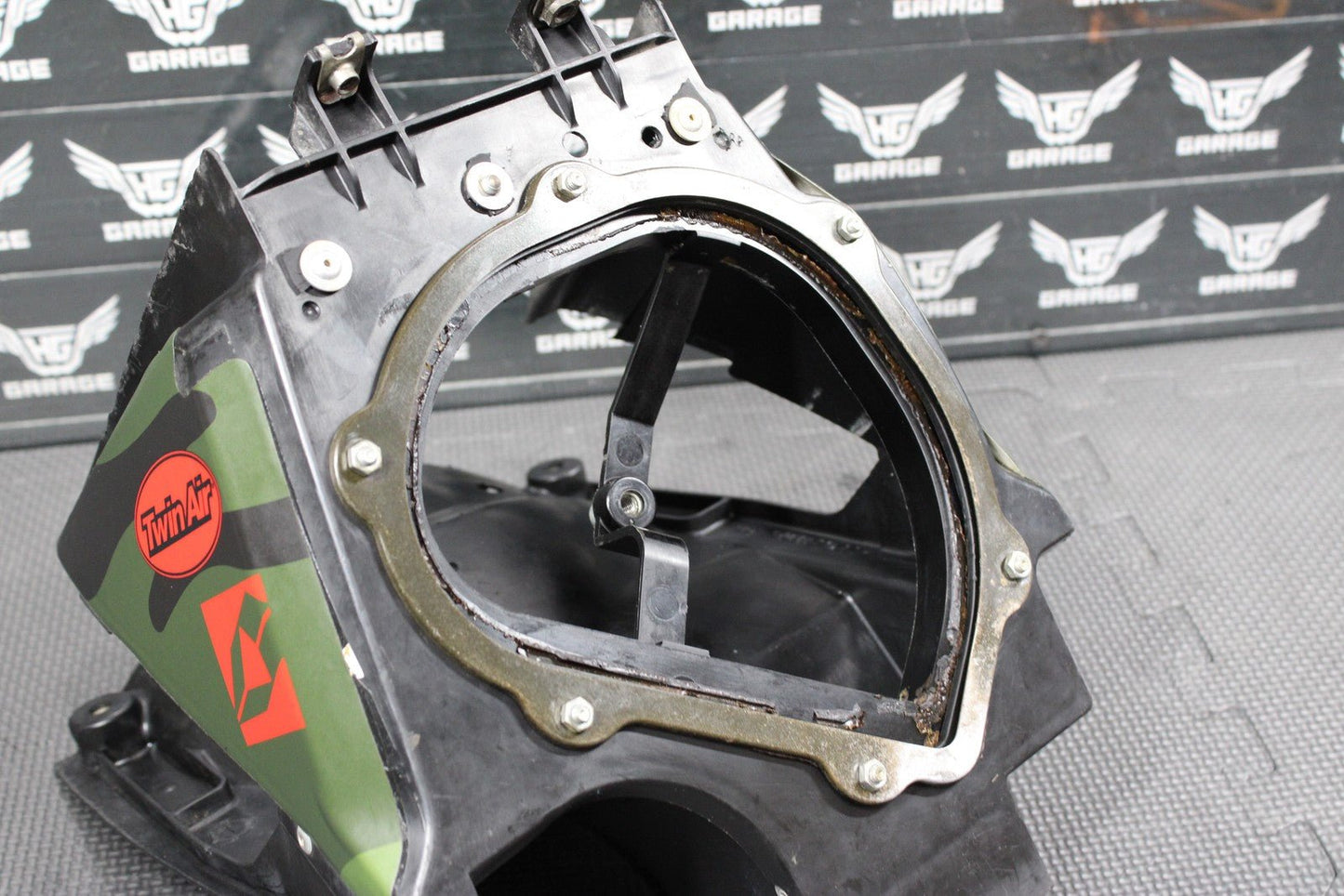 2007 06 - 08 HONDA CRF450R OEM AIRBOX INTAKE AIR CLEANER CASE TWIN AIR POWER FLOW - hggarage