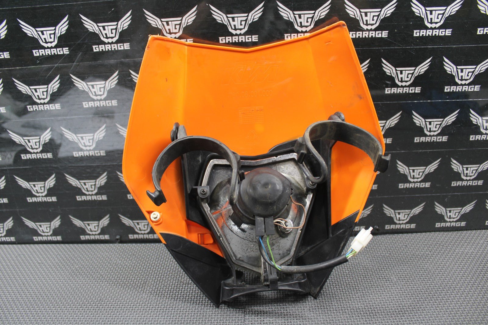 2010 KTM 250 XCF - W OEM HEADLIGHT SHROUD NUMBER PLATE HEAD LIGHT 7730800704404 - hggarage