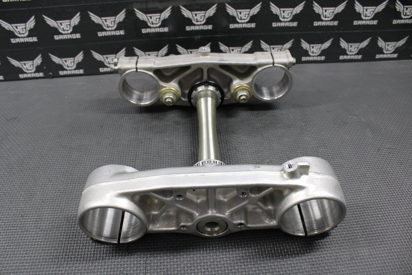 2001 00 - 03 HONDA CR125R OEM FRONT FORKS LOWER UPPER TRIPLE TREE STEM BAR CLAMP - hggarage