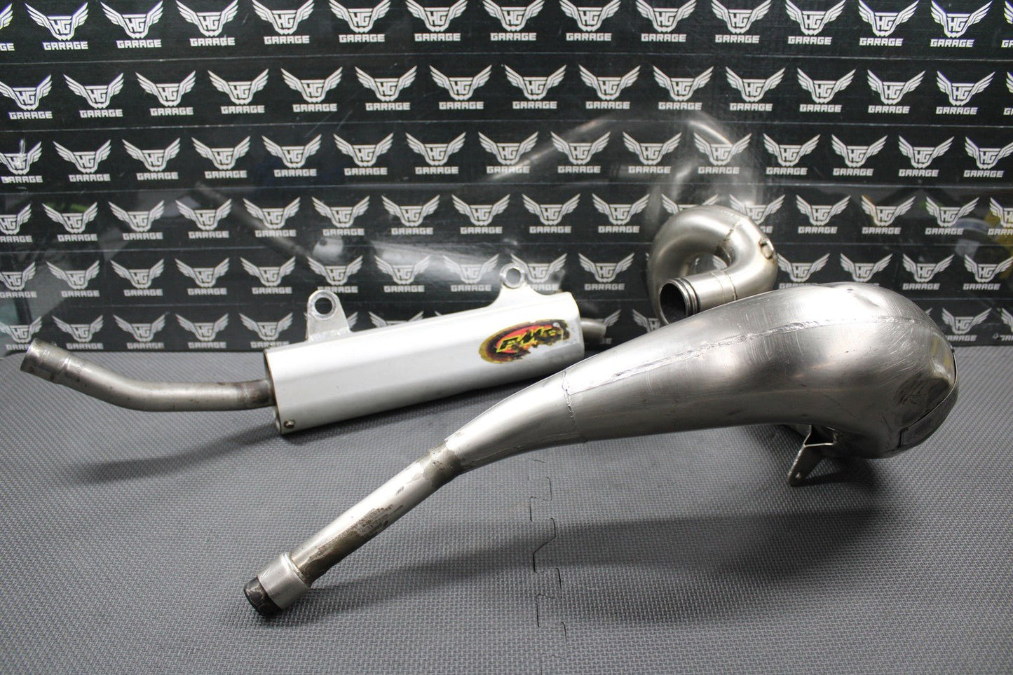 1997 HONDA 97 - 98 CR250R PRO CIRCUIT EXHAUST PIPE CHAMBER HEADER FMF MUFFLER - hggarage