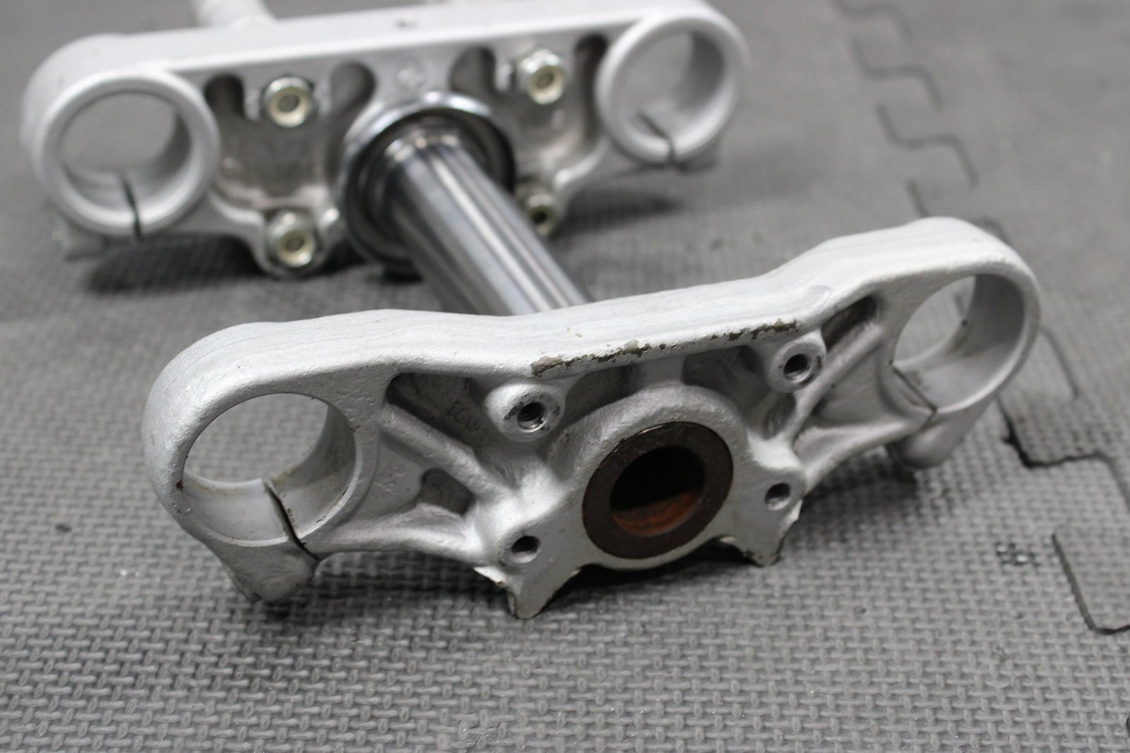 2000 KTM 50SX Junior OEM Front Forks Lower Upper Triple Tree Stem Clamp 45001032 - hggarage