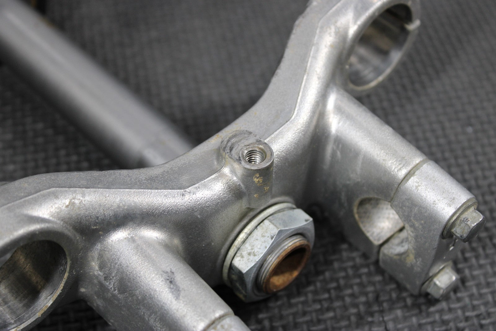 2004 00 - 04 KAWASAKI KX65 OEM FRONT FORKS LOWER UPPER TRIPLE TREE STEM CLAMP - hggarage