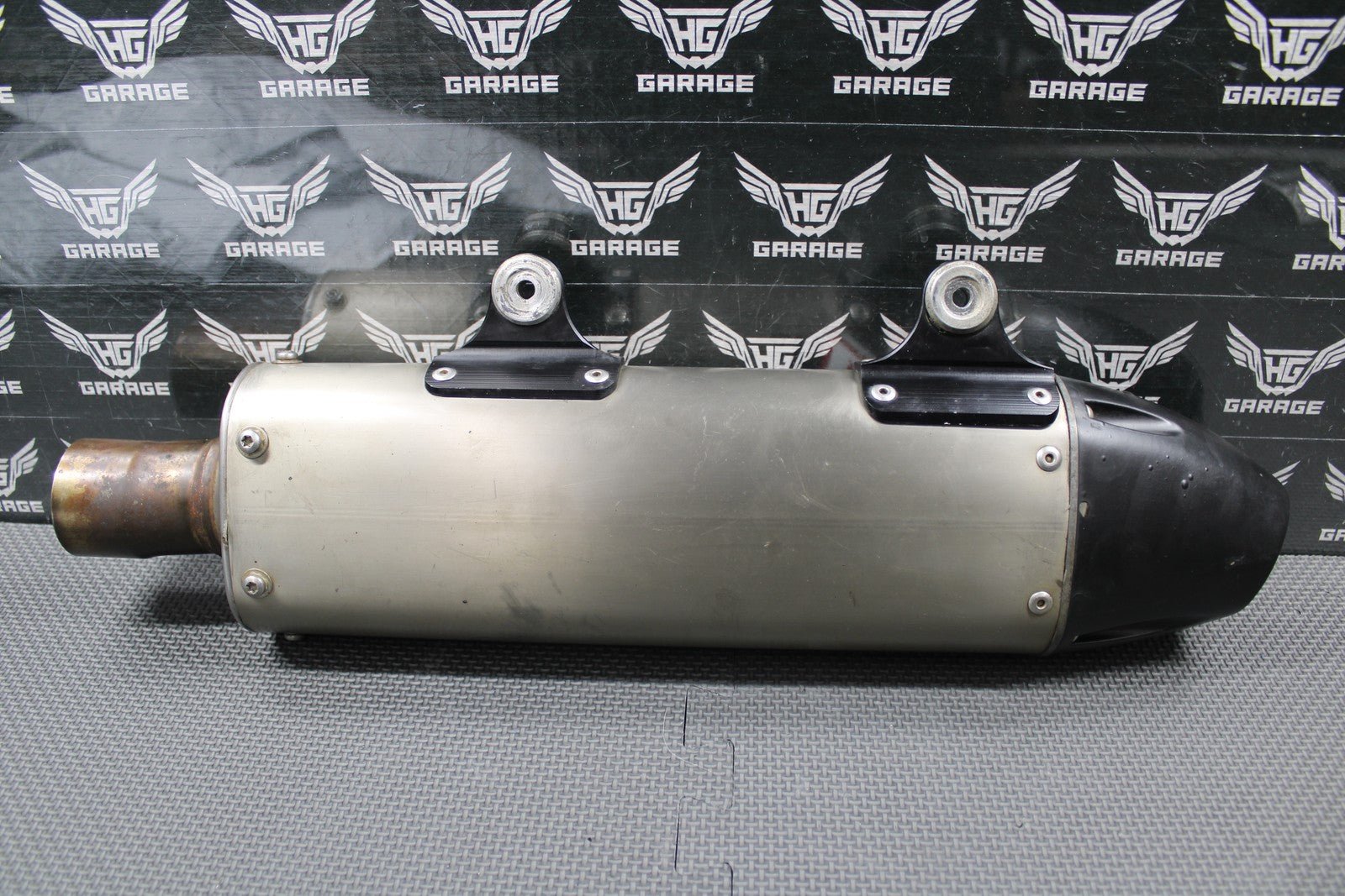 2010 KTM 08 - 10 250 XCF SXF DRD TITANIUM MUFFLER EXHAUST SILENCER SPARK ARRESTOR - hggarage