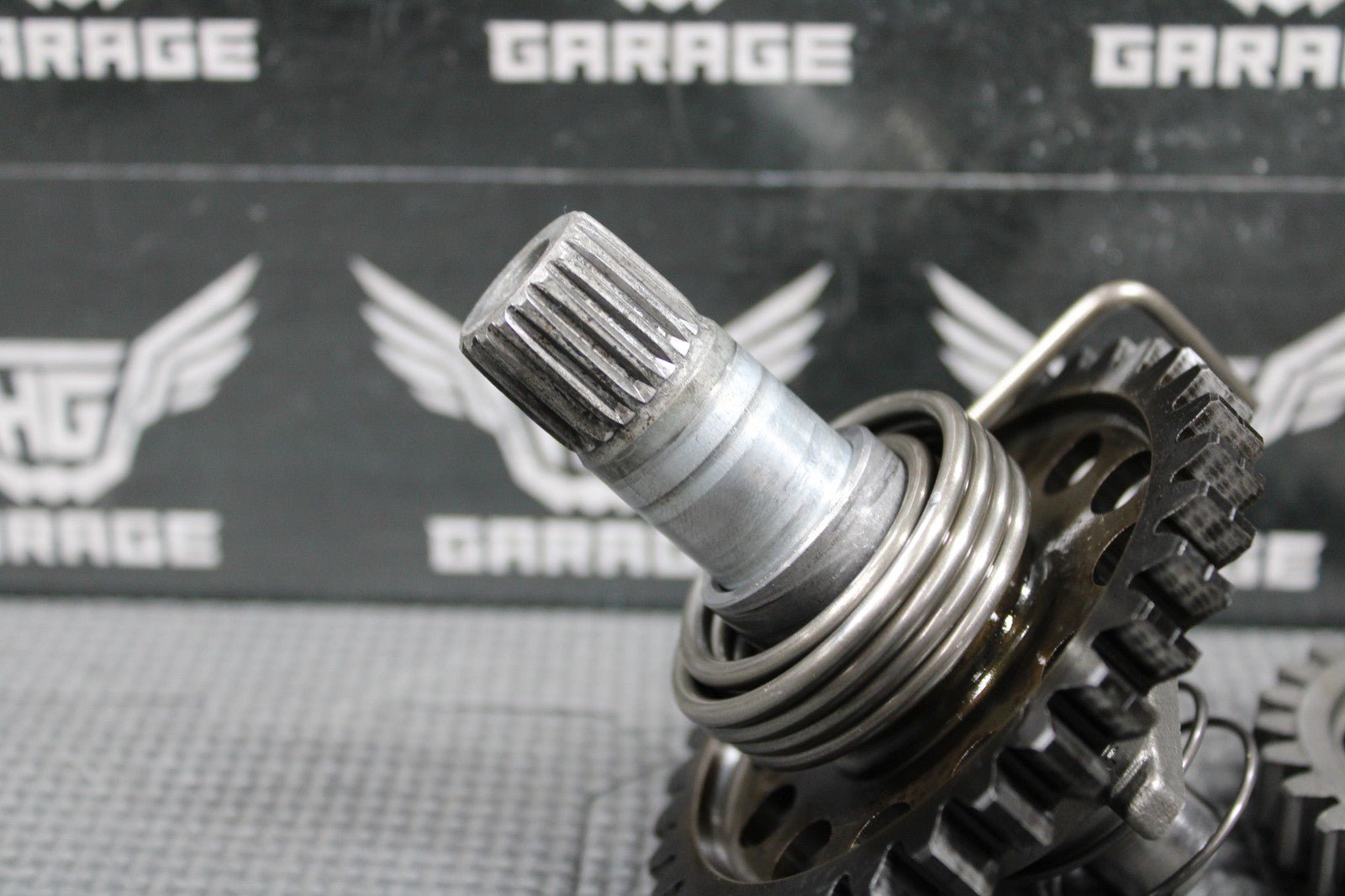 2012 09 - 12 HONDA CRF450R OEM KICKSTART KICK START SPINDLE SHAFT W IDLER GEAR - hggarage