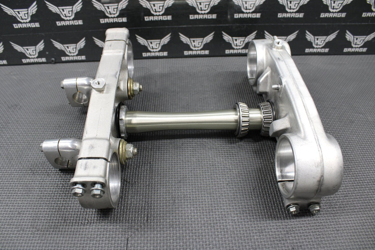 2001 00 - 03 HONDA CR125R OEM FRONT FORKS LOWER UPPER TRIPLE TREE STEM BAR CLAMP - hggarage