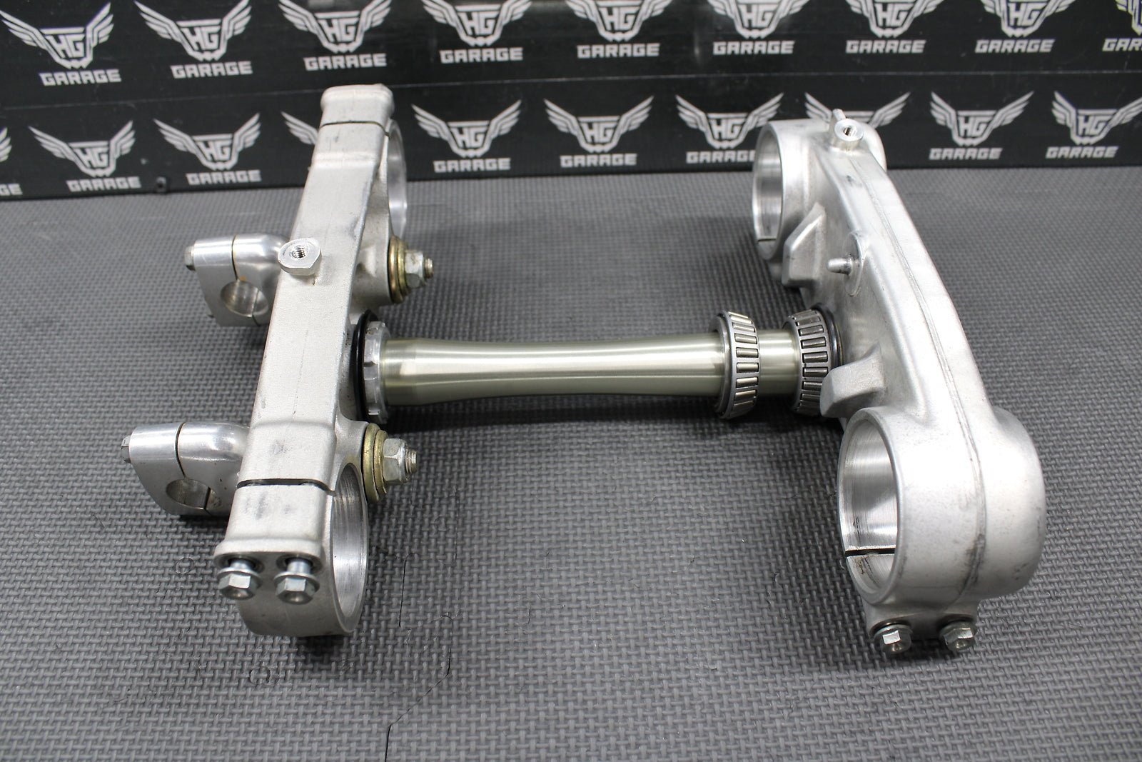 2001 00 - 03 HONDA CR125R OEM FRONT FORKS LOWER UPPER TRIPLE TREE STEM BAR CLAMP - hggarage