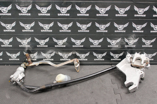2001 Honda XR250R OEM Nissin Rear Back Brake Caliper Master Cylinder Lever - hggarage