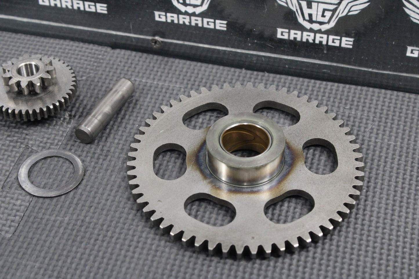 1987 YAMAHA OEM ENGINE MOTOR STARTER CLUTCH DRIVE IDLER GEAR ASSEMBLY - hggarage