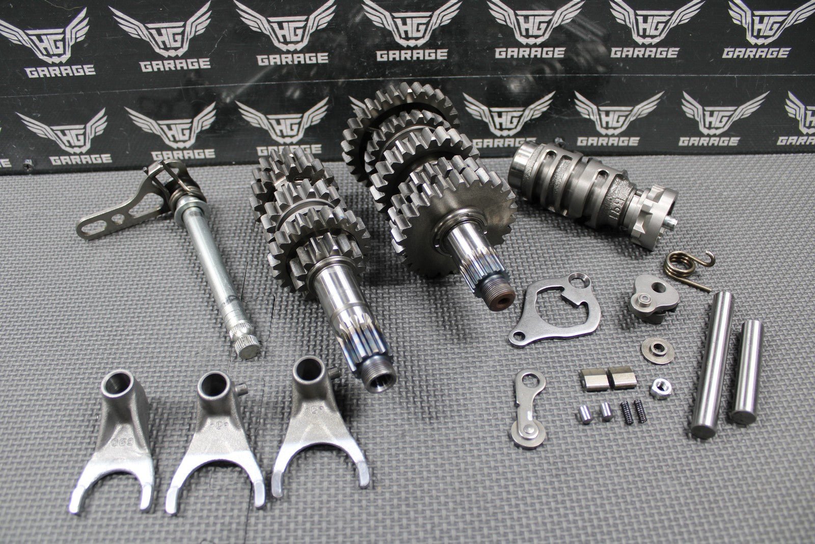 2022 KAWASAKI KX250 KX250X OEM TRANSMISSION TRANNY GEARBOX GEARS SHIFT FORK MINT - hggarage