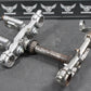 2008 KAWASAKI KLX140 OEM FRONT FORKS LOWER UPPER TRIPLE TREE STEM CLAMP FORKS - hggarage