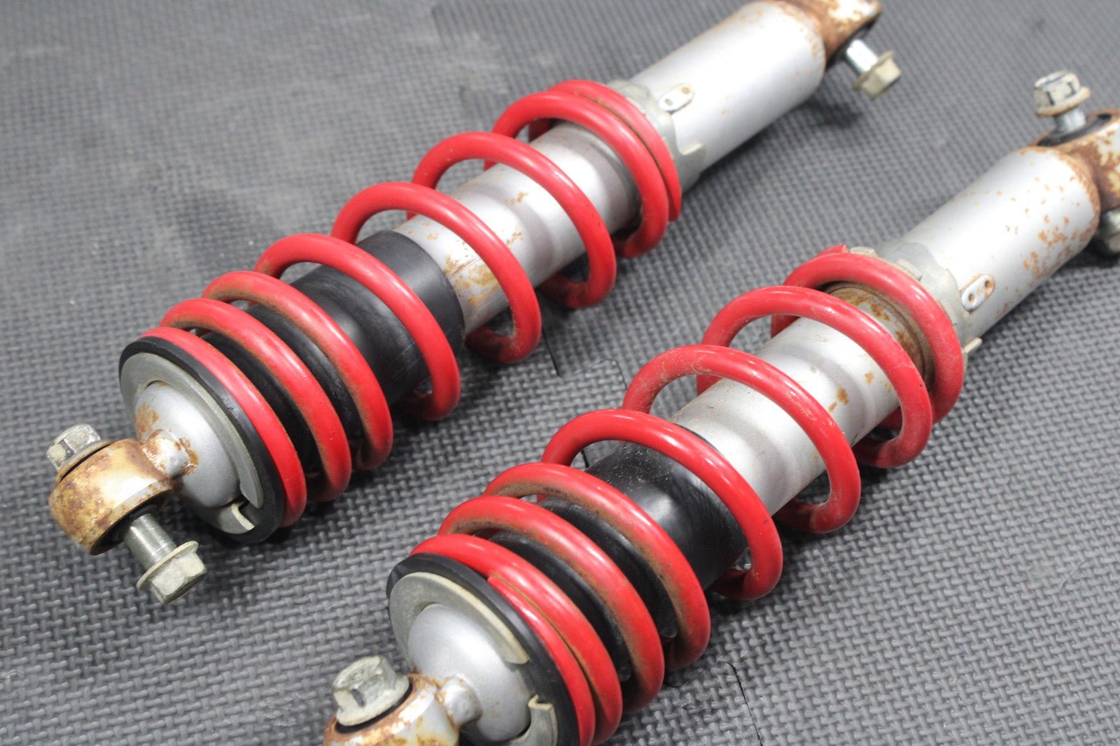 2004 04 - 08 SUZUKI QUADSPORT Z250 OEM FRONT FORKS SHOCK SUSPENSION SET PAIR - hggarage