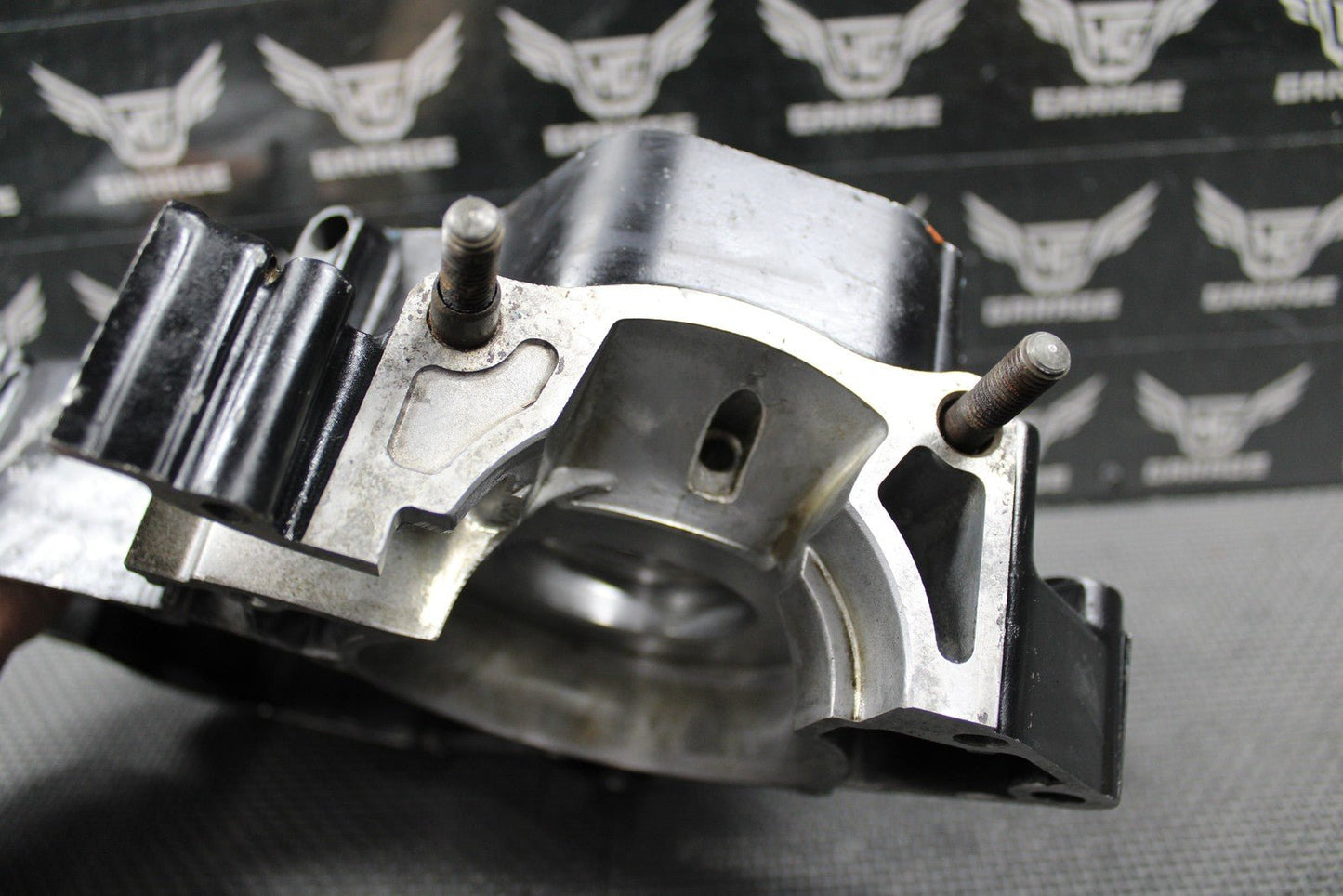 1988 HONDA CR125R OEM LEFT ENGINE MOTOR CRANKCASE CRANK CASE 112A0 - KS6 - 830 GOOD! - hggarage