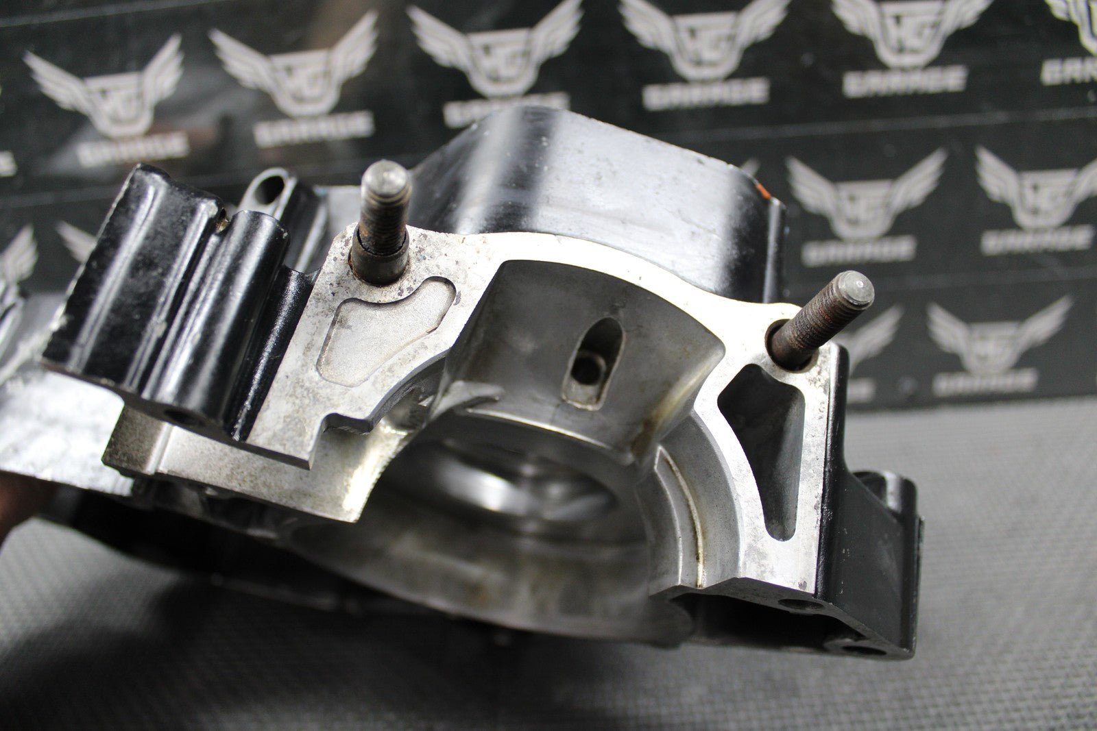 1988 HONDA CR125R OEM LEFT ENGINE MOTOR CRANKCASE CRANK CASE 112A0 - KS6 - 830 GOOD! - hggarage