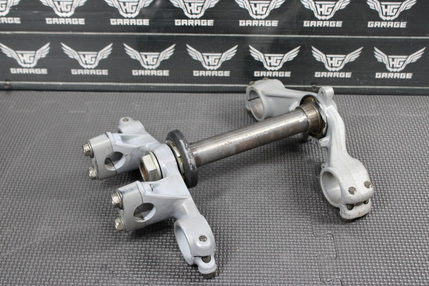 1991 87 - 95 HONDA CR80R OEM FRONT FORKS LOWER UPPER TRIPLE TREE STEM CLAMP - hggarage