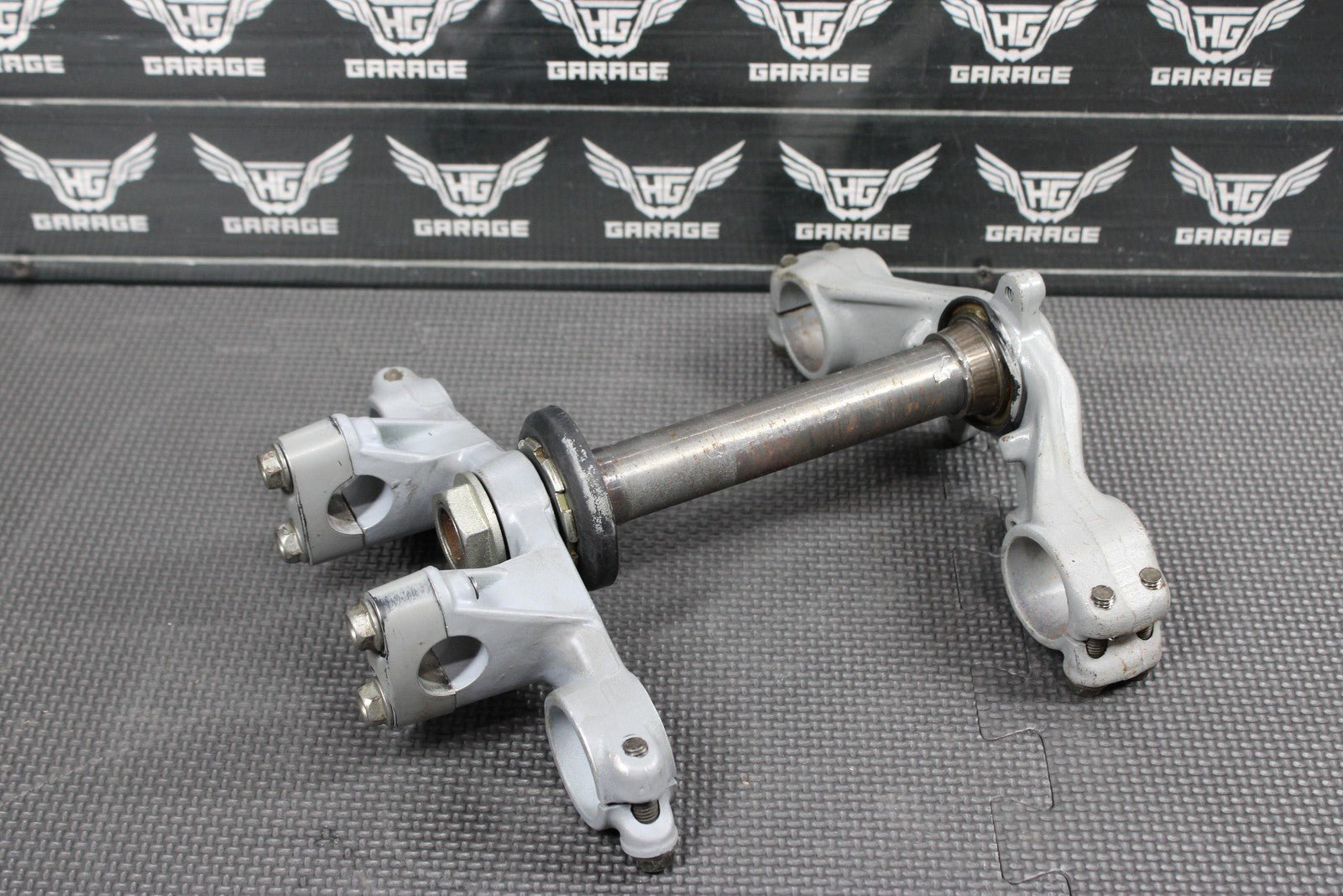 1991 87 - 95 HONDA CR80R OEM FRONT FORKS LOWER UPPER TRIPLE TREE STEM CLAMP - hggarage