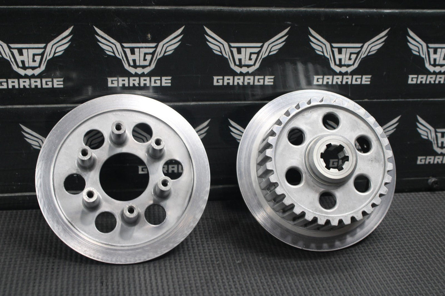 1986 Kawasaki KDX200 OEM Complete Clutch W Plates Basket Hub - hggarage