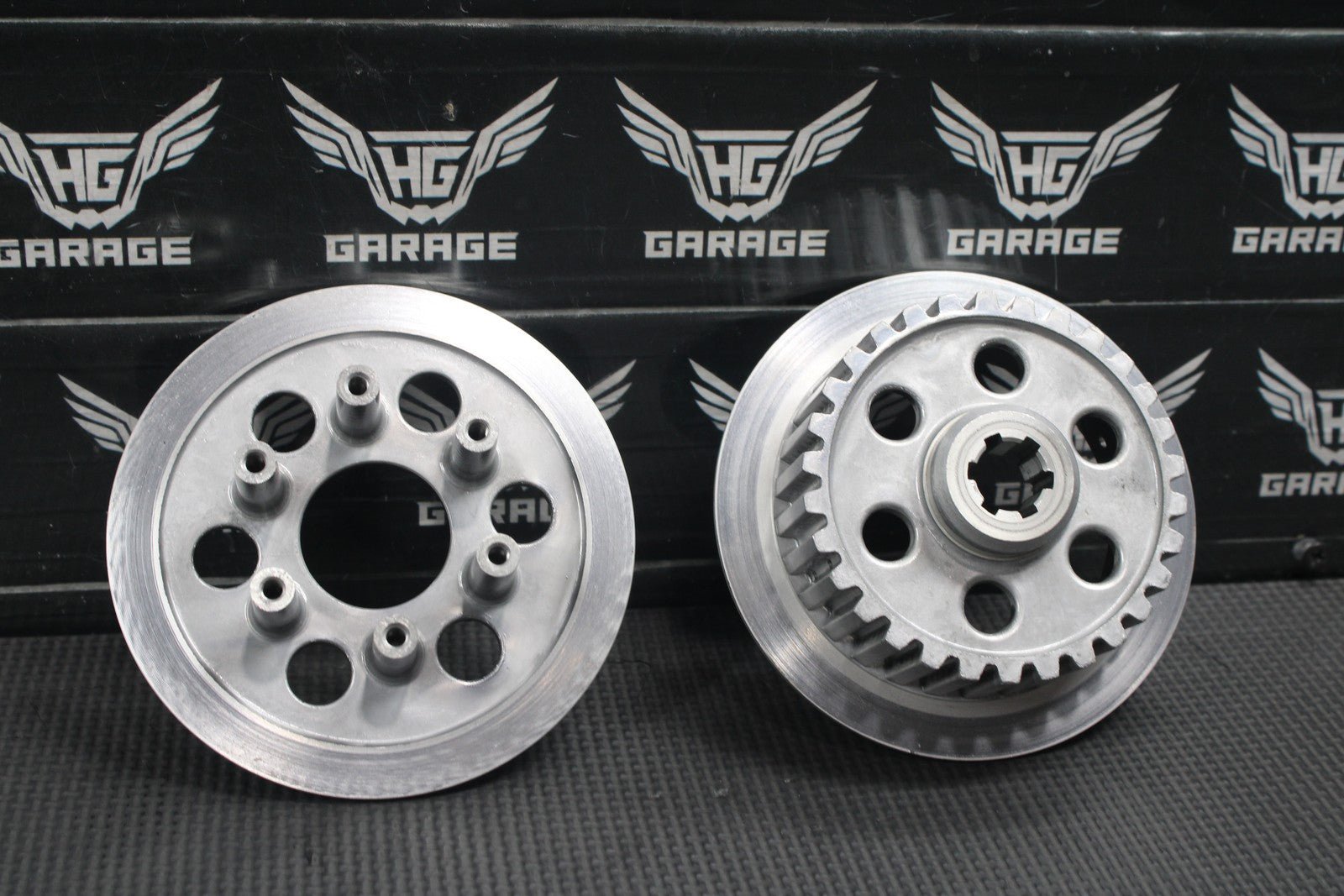 1986 Kawasaki KDX200 OEM Complete Clutch W Plates Basket Hub - hggarage