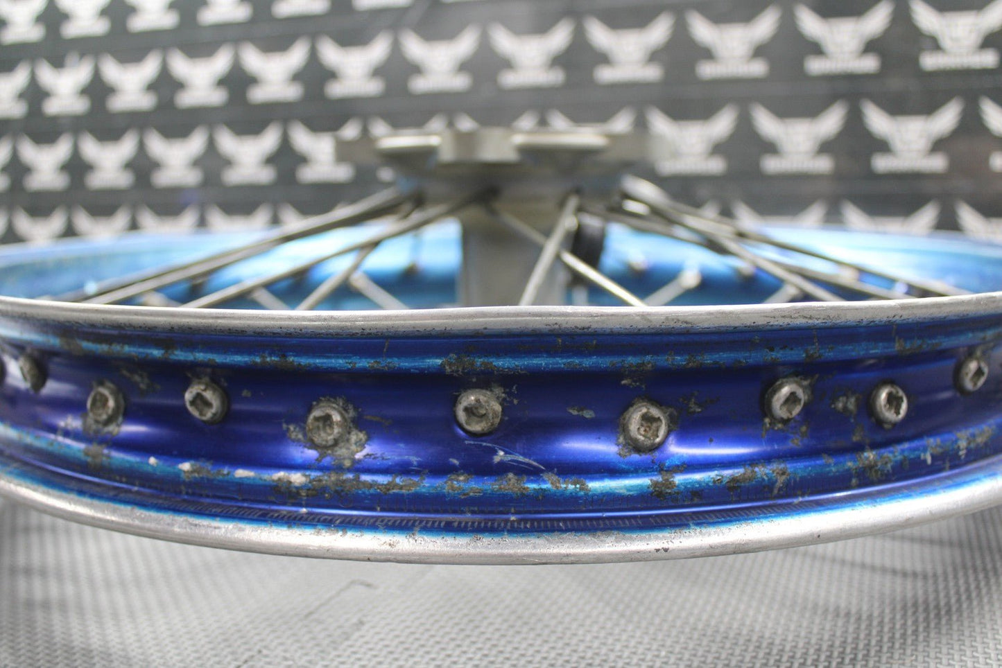 2020 2021 YAMAHA YZ250F OEM BLUE EXCEL REAR BACK WHEEL RIM HUB 19" X 1.85" - hggarage