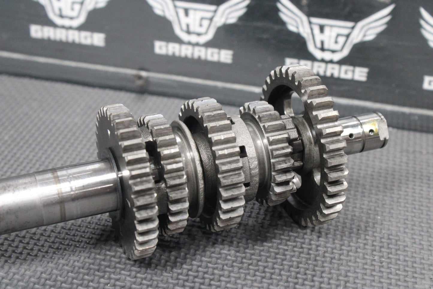 1987 YAMAHA TW200 OEM ENGINE TRANSMISSION TRANNY GEARBOX SHIFT FORKS DRUM GEARS - hggarage