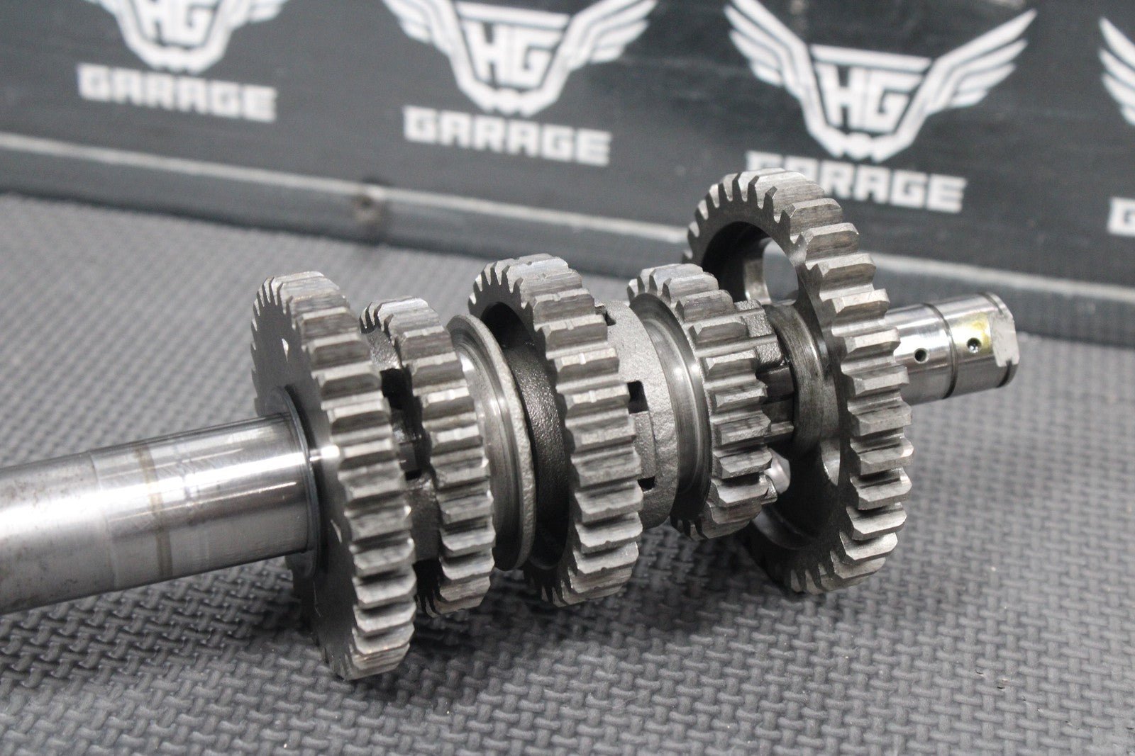 1987 YAMAHA TW200 OEM ENGINE TRANSMISSION TRANNY GEARBOX SHIFT FORKS DRUM GEARS - hggarage