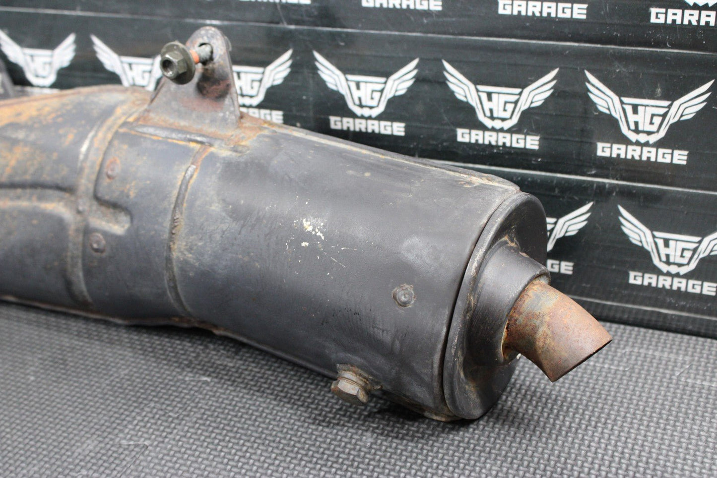 2005 SUZUKI 01 - 05 DR200SE OEM MUFFLER EXHAUST SILENCER SLIP ON PIPE W BAFFLE - hggarage