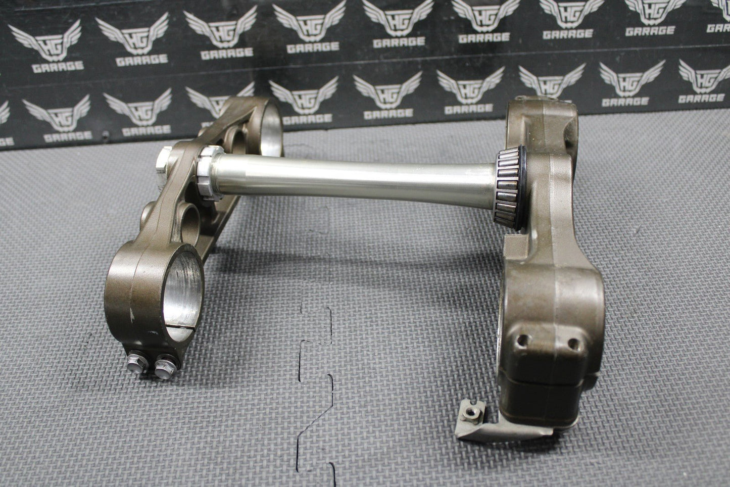 2007 2008 KAWASAKI KX250F OEM FRONT FORKS LOWER UPPER TRIPLE TREE STEM BAR CLAMP - hggarage
