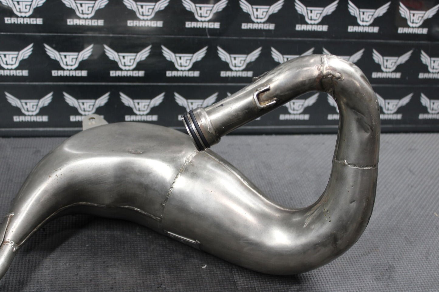 2000 KAWASAKI KX80 PRO CIRCUIT PLATINUM EXHAUST PIPE CHAMBER HEADER 18120-1081