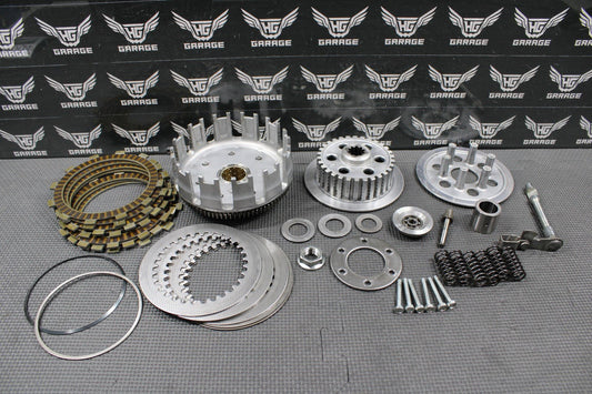 2009 KAWASAKI KLX250SF OEM COMPLETE CLUTCH W PLATES BASKET HUB 13095 - 0576 NICE! - hggarage