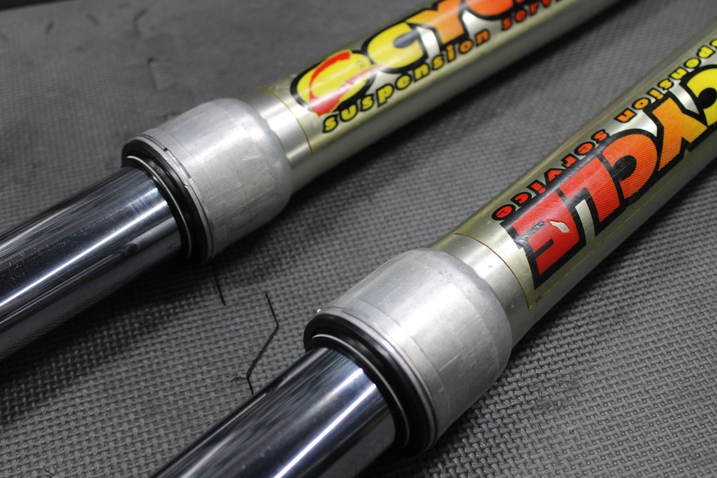 2001 HONDA CR125R OEM RIGHT LEFT FRONT SUSPENSION FORKS SHOCKS 51400 - KZ4 - J31ZA - hggarage
