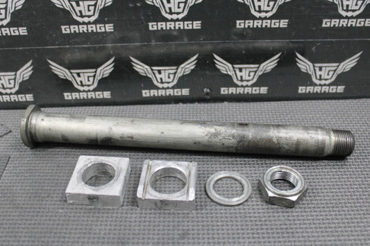2006 HONDA CRF450X OEM REAR AXLE BACK WHEEL RIM PIVOT BOLT BLOCKS 42301 - KZ4 - J40 - hggarage