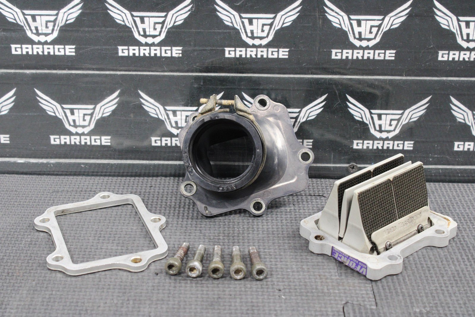 2002 YAMAHA 02 - 22 YZ250 YZ250X VFORCE INTAKE REED BLOCK ASSEMBLY BOOT CARBURATOR - hggarage