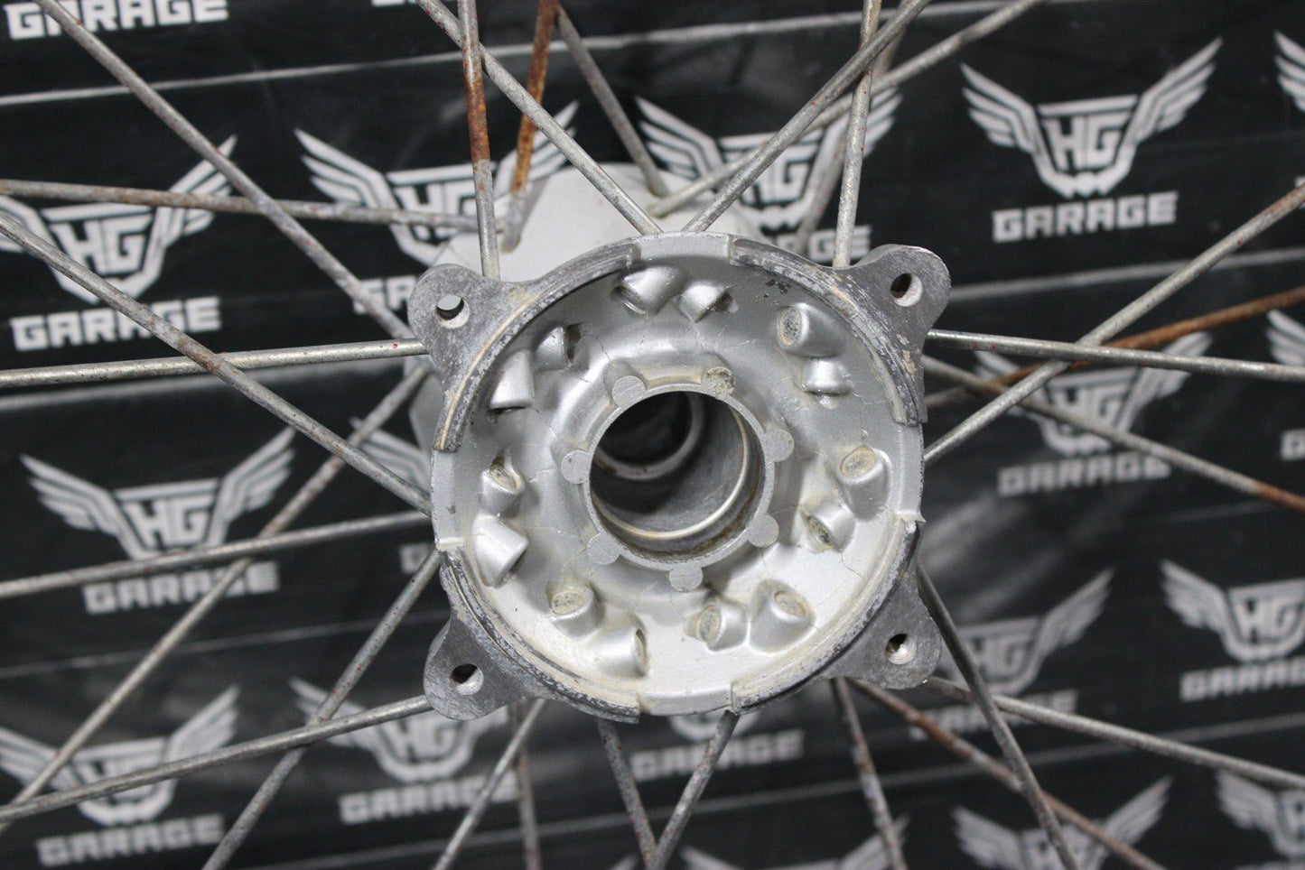2001 HONDA 96 - 02 CR80RB 19" BIGWHEEL OEM FRONT WHEEL RIM HUB 44650 - GBF - 861 - hggarage