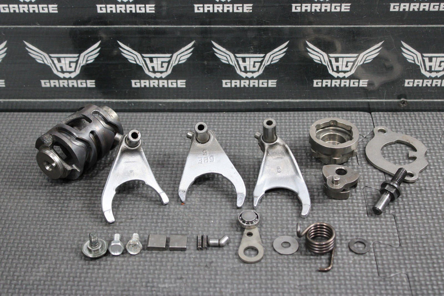 2006 YAMAHA 06 - 08 YZ450F ENGINE TRANSMISSION GEAR SHIFT FORKS DRUM HARDWARE - hggarage