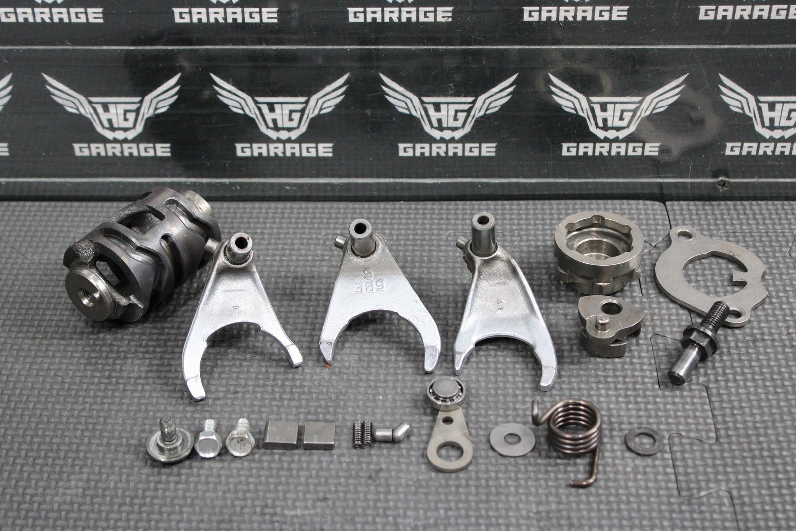 2006 YAMAHA 06 - 08 YZ450F ENGINE TRANSMISSION GEAR SHIFT FORKS DRUM HARDWARE - hggarage