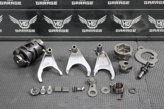 2006 YAMAHA 06 - 08 YZ450F ENGINE TRANSMISSION GEAR SHIFT FORKS DRUM HARDWARE - hggarage