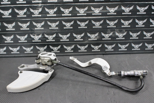 2005 YAMAHA YZ450F OEM NISSIN REAR BACK BRAKE CALIPER MASTER CYLINDER LEVER MINT - hggarage