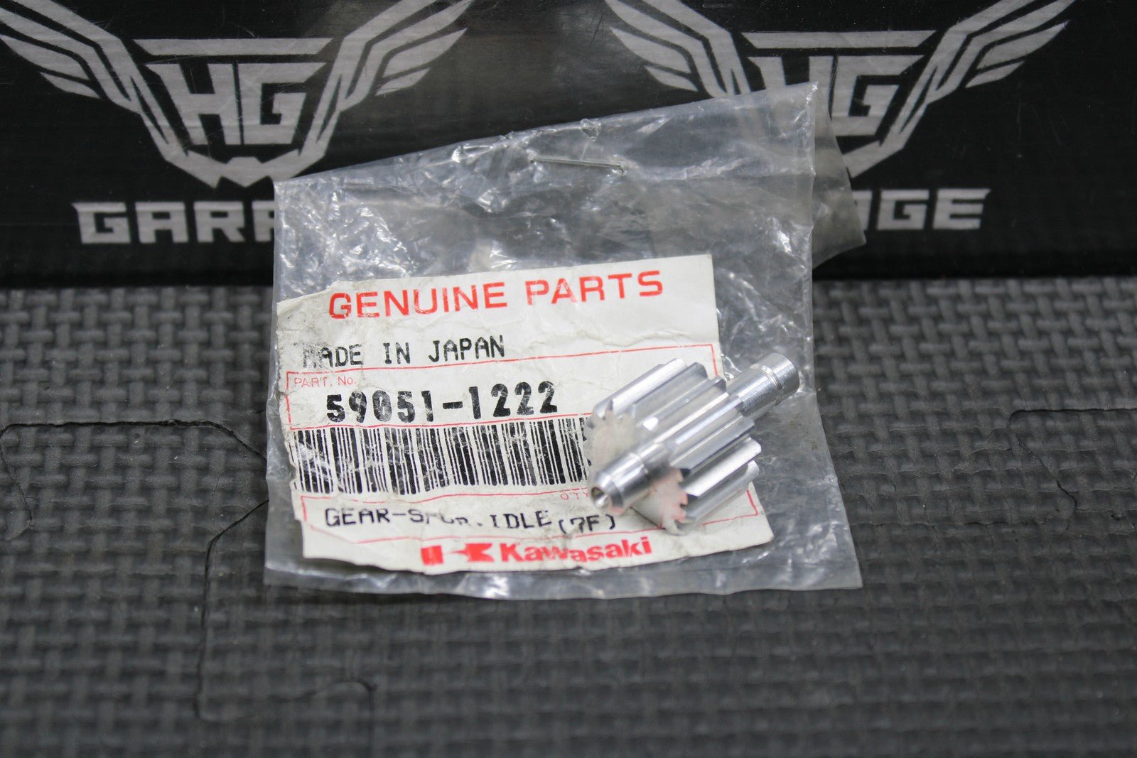 NEW NOS 1990 1991 KAWASAKI KX125 OEM KIPS POWER VALVE IDLER SPUR GEAR 59051 - 1222 - hggarage