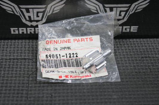 NEW NOS 1990 1991 KAWASAKI KX125 OEM KIPS POWER VALVE IDLER SPUR GEAR 59051 - 1222 - hggarage