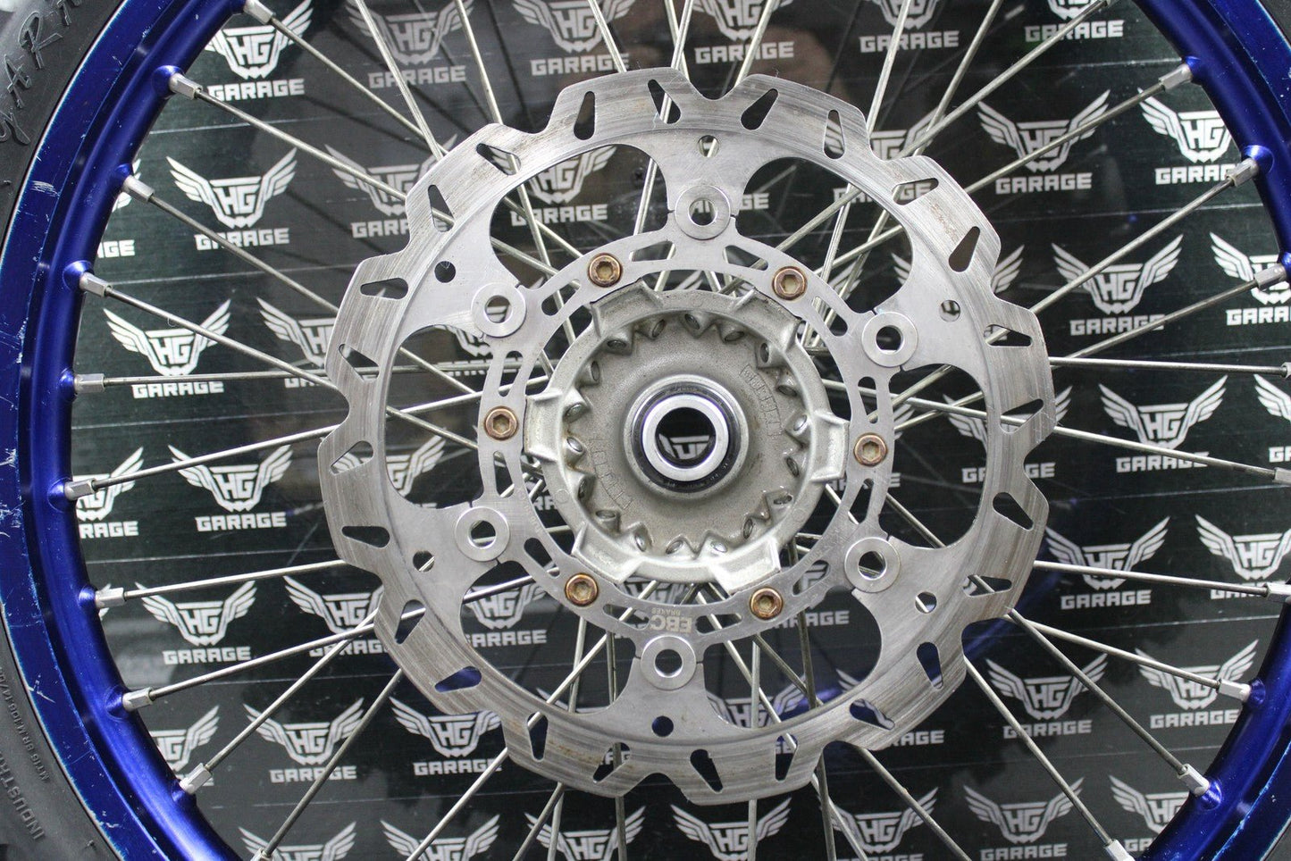 2020 YAMAHA 20 - 22 WR250F 18 - 22 YZ250FX OEM DID BLUE FRONT WHEEL RIM HUB NEW TIRE - hggarage