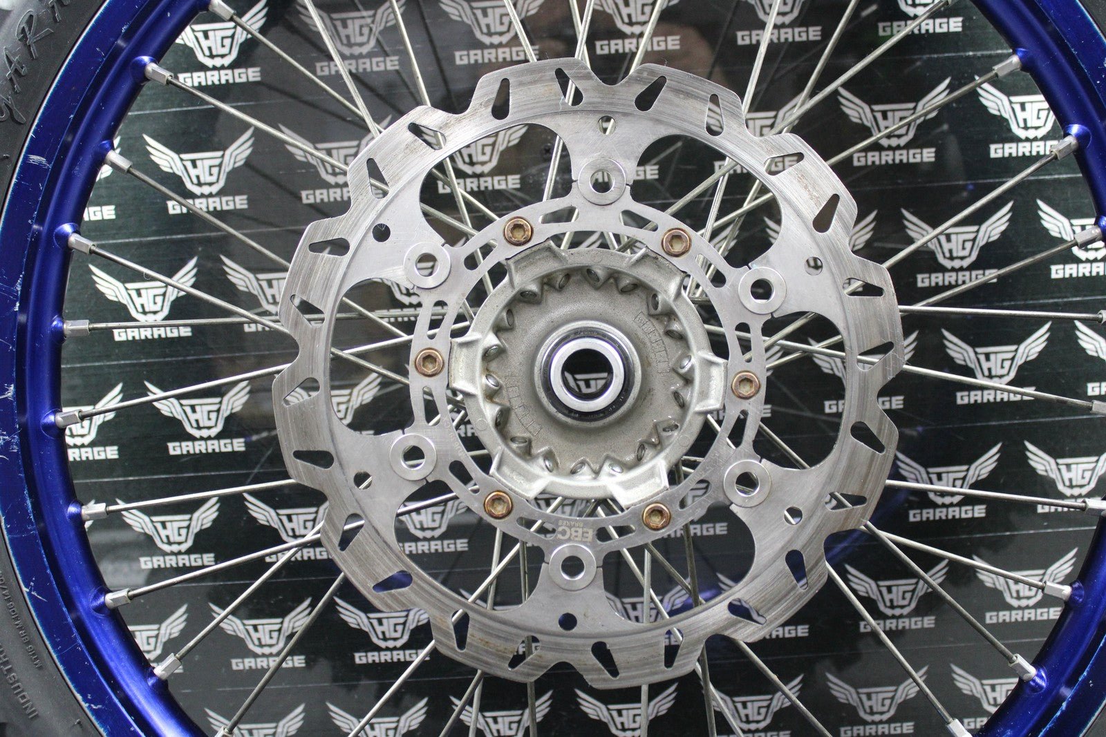 2020 YAMAHA 20 - 22 WR250F 18 - 22 YZ250FX OEM DID BLUE FRONT WHEEL RIM HUB NEW TIRE - hggarage