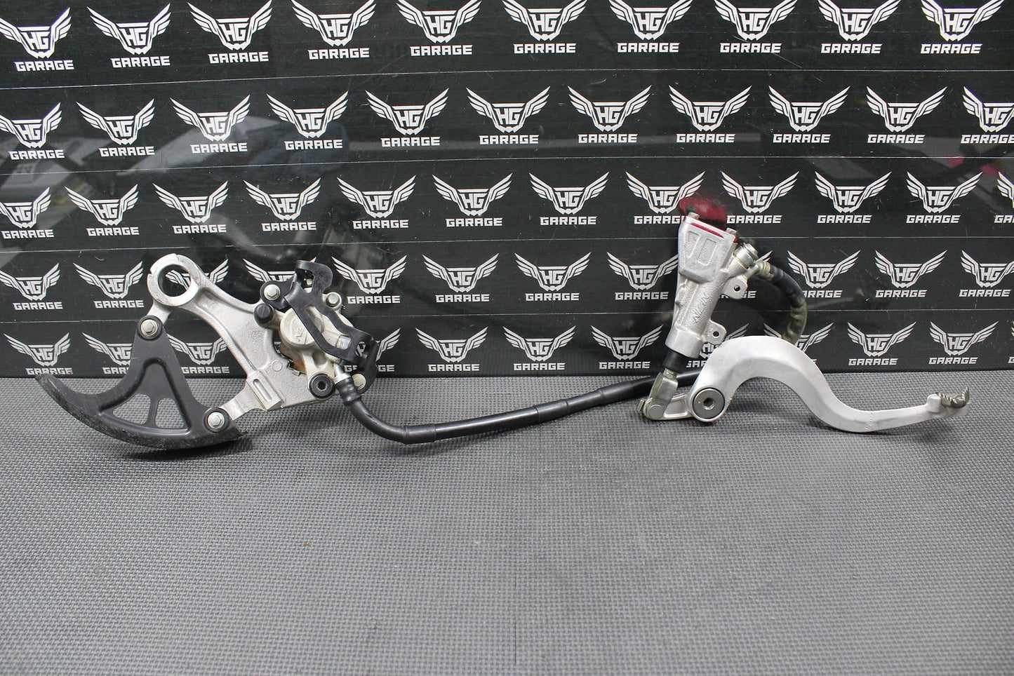 2018 18 - 20 SUZUKI RMZ450 OEM REAR BACK BRAKE CALIPER MASTER CYLINDER LEVER GOOD - hggarage