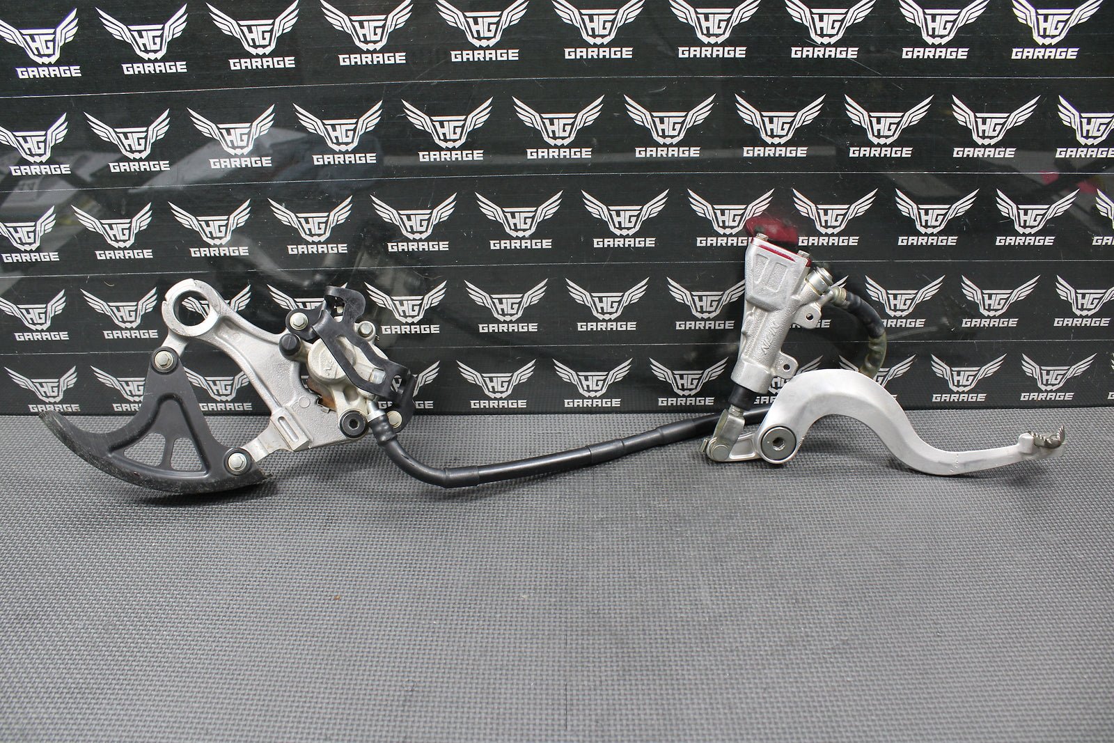 2018 18 - 20 SUZUKI RMZ450 OEM REAR BACK BRAKE CALIPER MASTER CYLINDER LEVER GOOD - hggarage