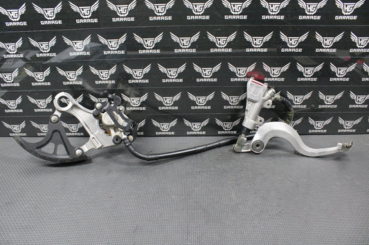 2018 18 - 20 SUZUKI RMZ450 OEM REAR BACK BRAKE CALIPER MASTER CYLINDER LEVER GOOD - hggarage