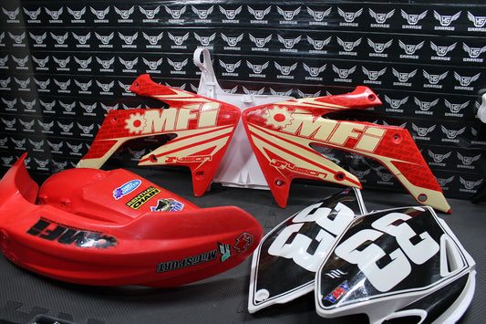 2007 HONDA CRF250R AFTERMARKET PLASTICS BODY KIT FENDERS FAIRINGS COWLS