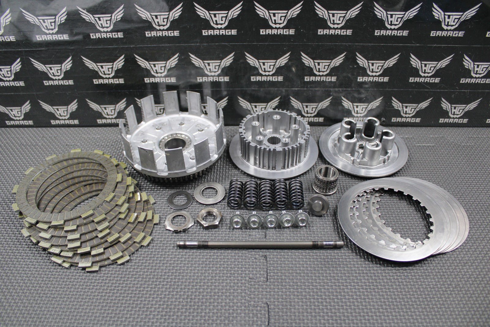 2005 00 - 07 HONDA CR125R OEM COMPLETE CLUTCH W PLATES BASKET HUB 22100 - KZ4 - L30 - hggarage